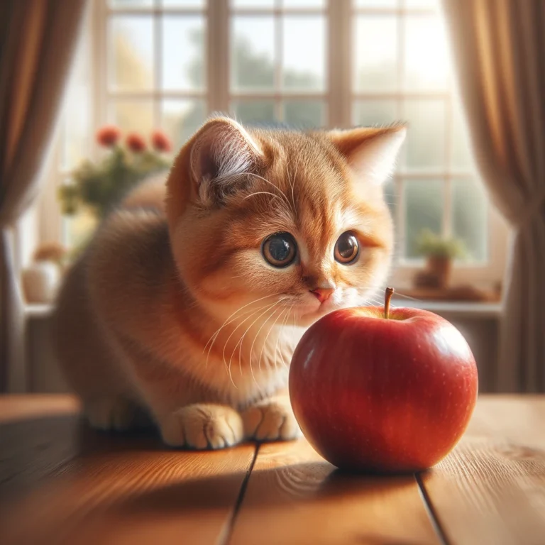 Kan katte tåle æble?