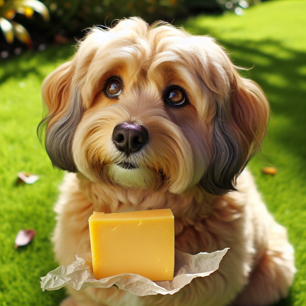 Dog eating ice cream