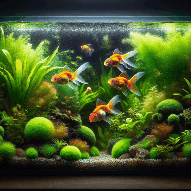 Kan guldfisk virkelig tåle græs i deres akvarium